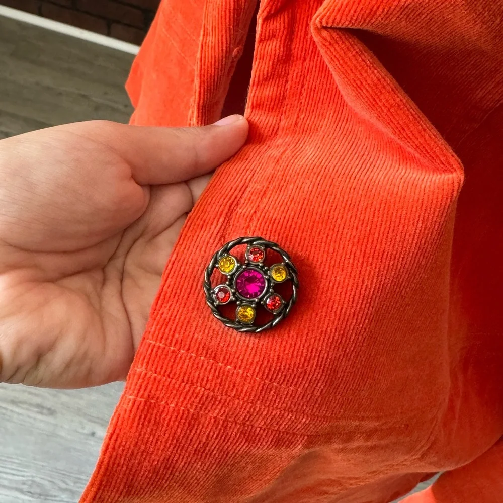 Vintage Embroidered‎ Floral Blazer